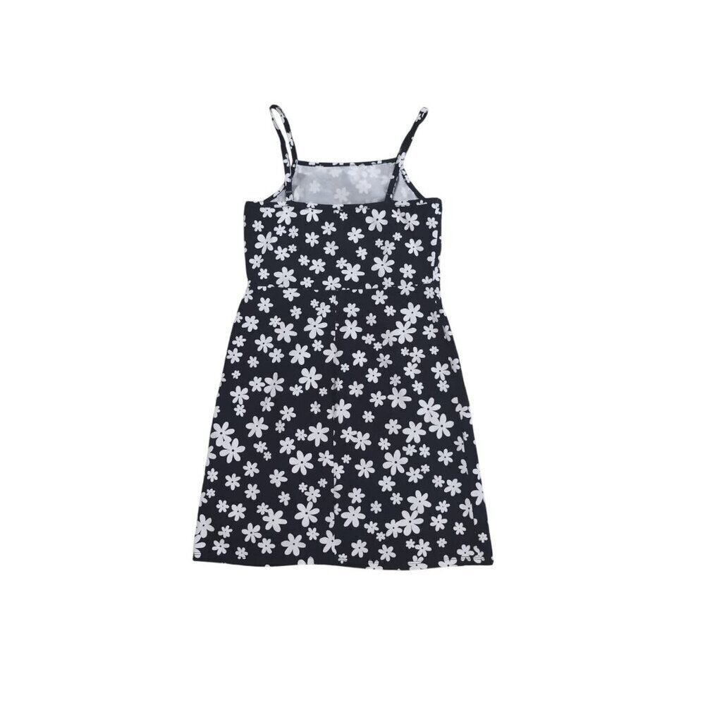 art class. Girls black and white floral print dress and white shirt sleeve. NWT - Picture 5 of 10